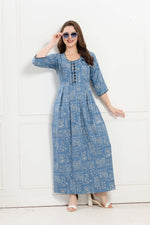 Alpine KURTI Style | Beautiful Stylish KURTI Model | Long 3/4 Sleeve & Side Pocket | Fresh Collection's for Stylish Women's (AK-3/4)