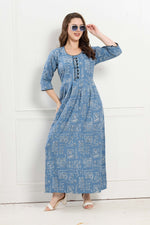 Alpine KURTI Style | Beautiful Stylish KURTI Model | Long 3/4 Sleeve & Side Pocket | Fresh Collection's for Stylish Women's (AK-3/4)