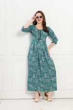 Alpine KURTI Style | Beautiful Stylish KURTI Model | Long 3/4 Sleeve & Side Pocket | Fresh Collection's for Stylish Women's (AK-3/4)