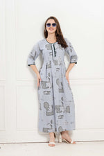 Alpine KURTI Style | Beautiful Stylish KURTI Model | Long 3/4 Sleeve & Side Pocket | Fresh Collection's for Stylish Women's (AK-3/4)