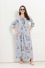 Alpine KURTI Style | Beautiful Stylish KURTI Model | Long 3/4 Sleeve & Side Pocket | Fresh Collection's for Stylish Women's (AK-3/4)