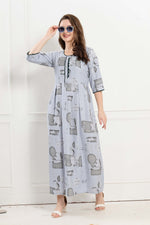 Alpine KURTI Style | Beautiful Stylish KURTI Model | Long 3/4 Sleeve & Side Pocket | Fresh Collection's for Stylish Women's (AK-3/4)