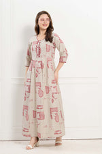 Alpine KURTI Style | Beautiful Stylish KURTI Model | Long 3/4 Sleeve & Side Pocket | Fresh Collection's for Stylish Women's (AK-3/4)