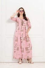 Alpine KURTI Style | Beautiful Stylish KURTI Model | Long 3/4 Sleeve & Side Pocket | Fresh Collection's for Stylish Women's (AK-3/4)