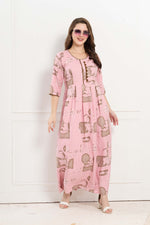 Alpine KURTI Style | Beautiful Stylish KURTI Model | Long 3/4 Sleeve & Side Pocket | Fresh Collection's for Stylish Women's (AK-3/4)