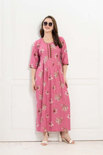 Alpine KURTI Style | Beautiful Stylish KURTI Model | Long 3/4 Sleeve & Side Pocket | Fresh Collection's for Stylish Women's (AK-3/4)