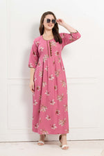 Alpine KURTI Style | Beautiful Stylish KURTI Model | Long 3/4 Sleeve & Side Pocket | Fresh Collection's for Stylish Women's (AK-3/4)