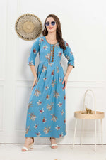 Alpine KURTI Style | Beautiful Stylish KURTI Model | Long 3/4 Sleeve & Side Pocket | Fresh Collection's for Stylish Women's (AK-3/4)