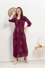 Alpine KURTI Style | Beautiful Stylish KURTI Model | Long 3/4 Sleeve & Side Pocket | Fresh Collection's for Stylish Women's (AK-3/4)