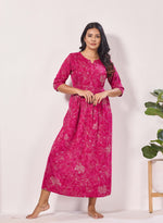 Alpine KURTI Style | Beautiful Stylish KURTI Model | Long 3/4 Sleeve & Side Pocket | Fresh Collection's for Stylish Women's (AK-3/4)