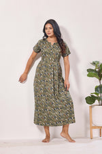 Alpine KURTHI Style Nighties| FancySleeve | Zipless Model | Stylish V-Cut neck | Updated Collection's for Stylish Women AK (H/S)