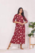 Alpine KURTI Style | Beautiful Stylish KURTI Model | Long 3/4 Sleeve & Side Pocket | Fresh Collection's for Stylish Women's (AK-3/4)