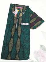 MANGAI Daily Wear Casual Comfort Fit Cotton Printed Nighties | Front open Zipper Model| Slit Open & Neck Collar Comfort Fit Daily Wear Nighties (DRN)