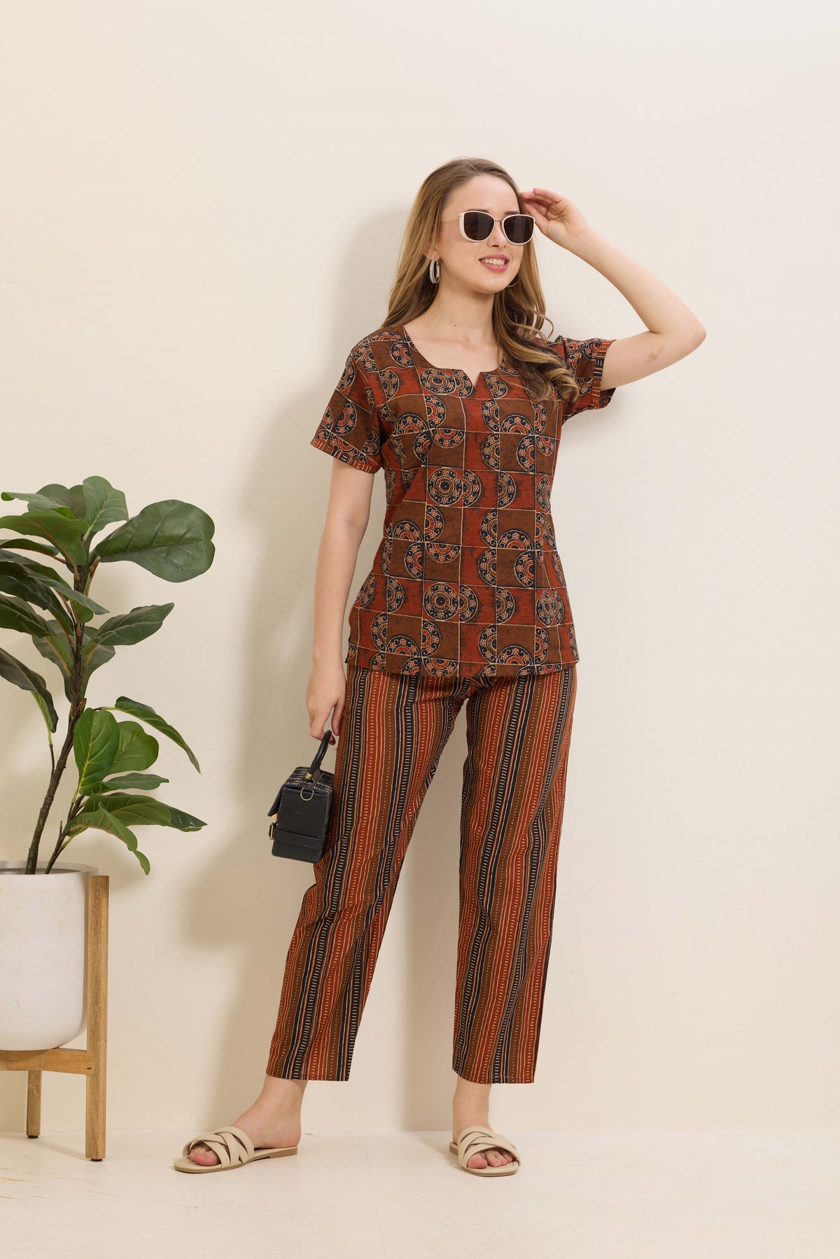 Premium Cotton Printed Night Suits