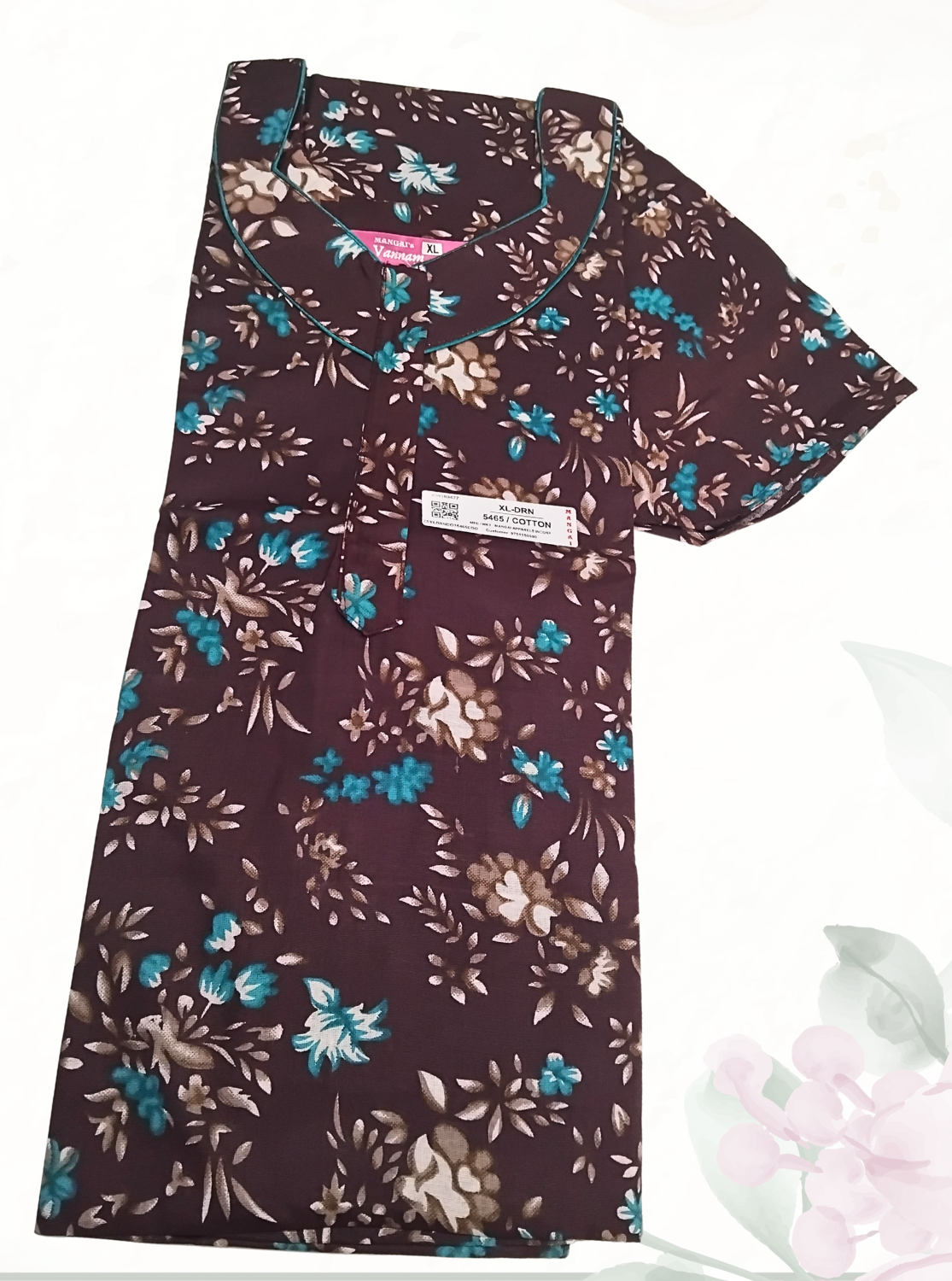 MANGAI Daily Wear Casual Comfort Fit Cotton Printed Nighties | Summer Arrival's for Trendy Women's (DRN)