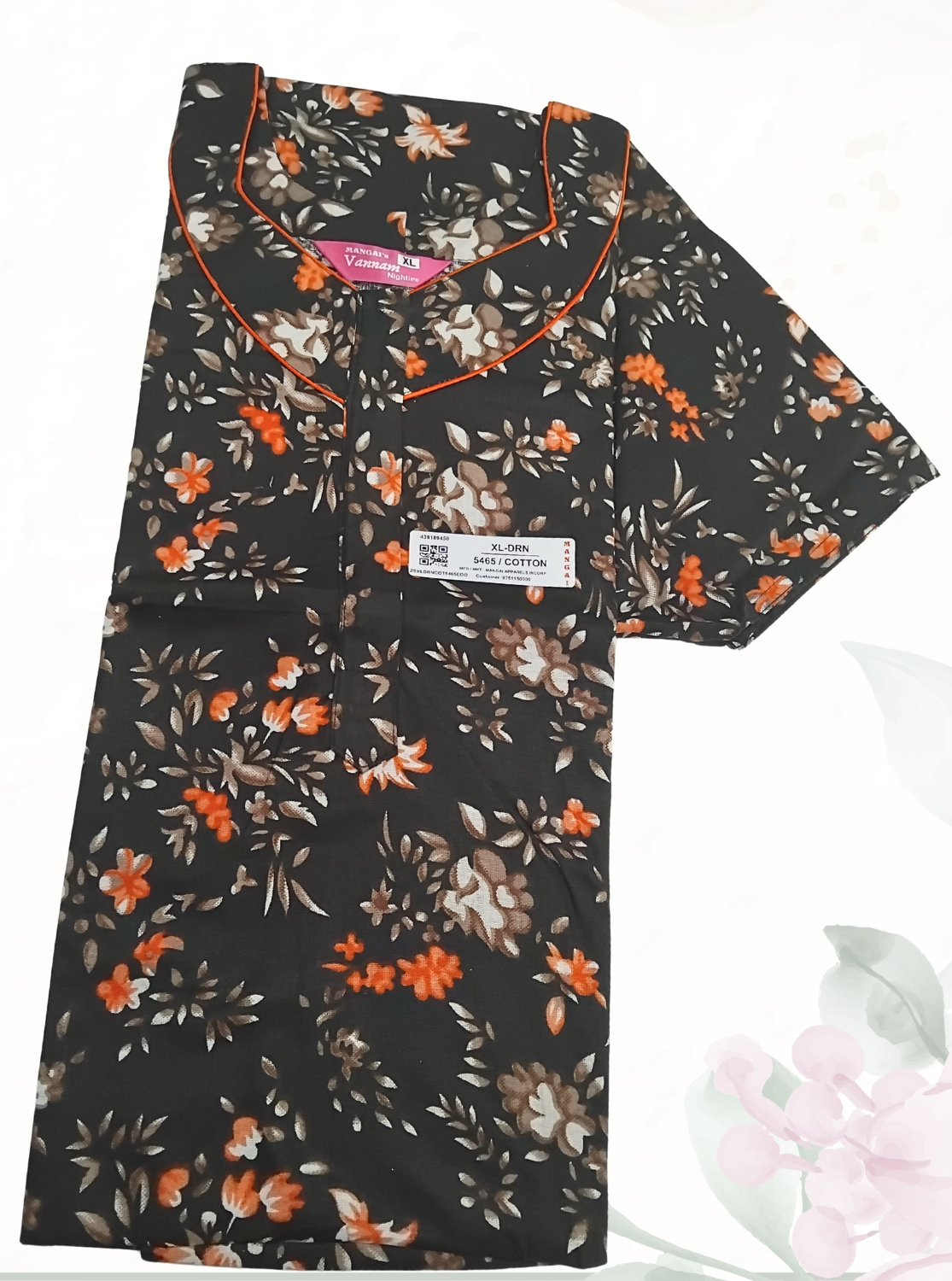 MANGAI Daily Wear Casual Comfort Fit Cotton Printed Nighties | Summer Arrival's for Trendy Women's (DRN)