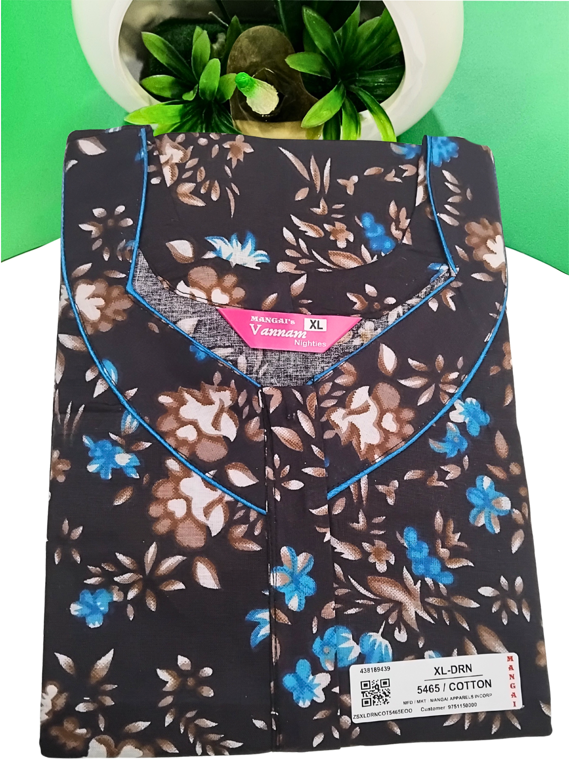 MANGAI Daily Wear Casual Comfort Fit Cotton Printed Nighties | Summer Arrival's for Trendy Women's (DRN)