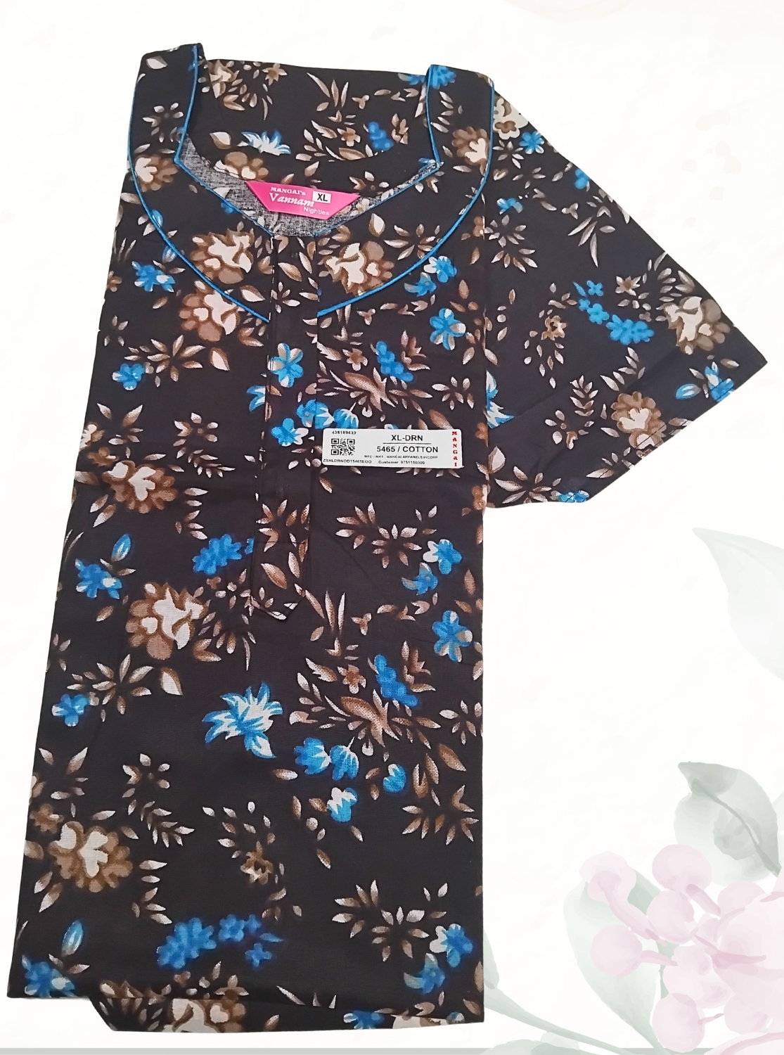 MANGAI Daily Wear Casual Comfort Fit Cotton Printed Nighties | Summer Arrival's for Trendy Women's (DRN)