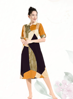 MANGAI Premium Rayon Collar MAXI Nighty for Women | Long Sleeve Stylish Nightwear for Women and Teenager | Perfect Stylish Nightwear (MCM)