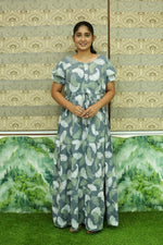 Stylish Arrivals Rayon Gathering Frock Model Night Gown's | Front Adjustable Gathering Style Rope Rope | Double Layer Sleeve | Trending Collection's for Stylish Women's (GFK)