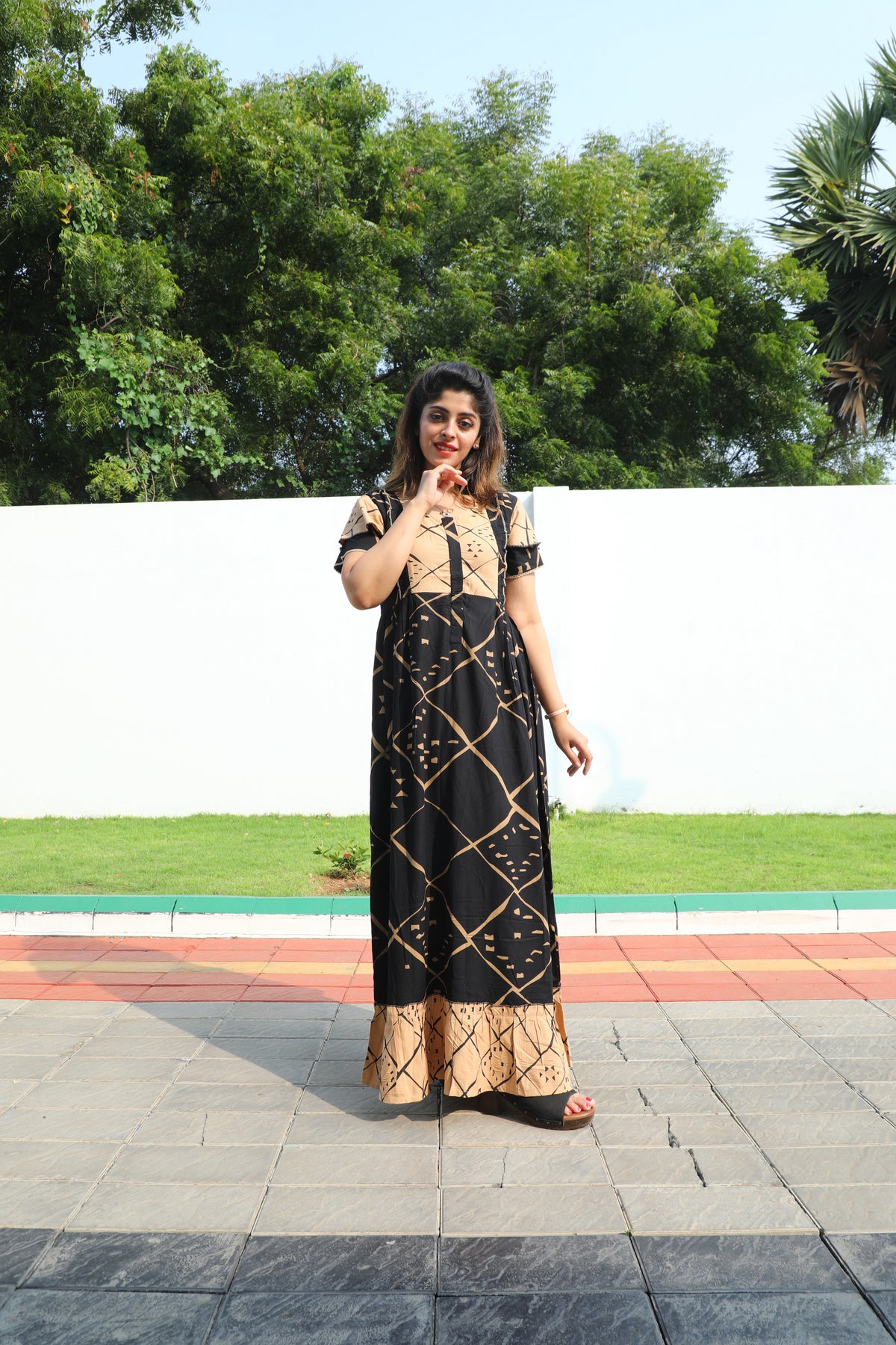 New MANGAI Rayon Maternity Wear Frock Nighties | Front Open Lengthy Zipper Comforts Feeding | Fancy Double Layered Butterfly Sleeve's | Post & Pre Pregnancy's and Casual Wear | Side Pocket |Versatile Rayon Frock Night Gown's for Stylish Women's (RPW)