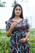 Rayon Gathering Frock Model Night Gown