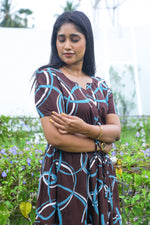 Rayon Gathering Frock Model Night Gown