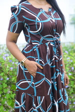 Rayon Gathering Frock Model Night Gown