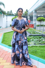 Rayon Gathering Frock Model Night Gown