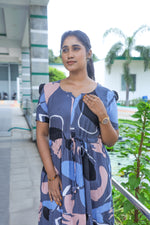 Rayon Gathering Frock Model Night Gown