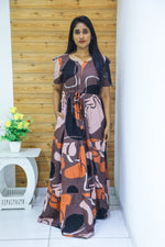 Rayon Gathering Frock Model Night Gown