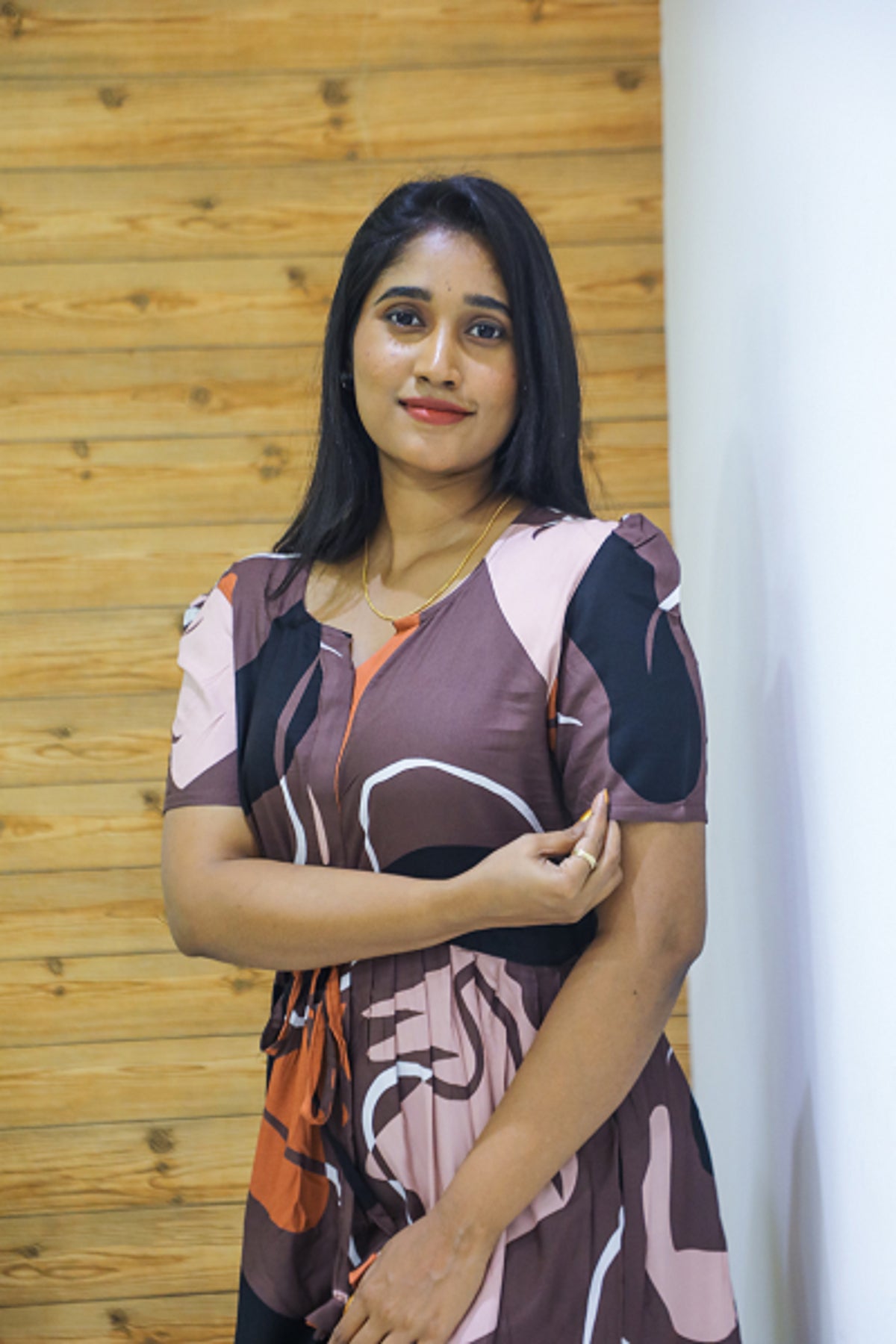 Rayon Gathering Frock Model Night Gown