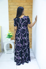 Rayon Gathering Frock Model Night Gown