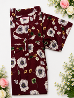MANGAI Premium Cotton Printed Pleated Model Half Sleeve 4XL Size Shrinkage Free Nighties (4PZ)