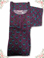 MANGAI Cotton Printed Pleated Model Half Sleeve 5XL Size Nighties - Fancy Neck | With Side Pocket | Shrinkage Free Nighties (5PZ)