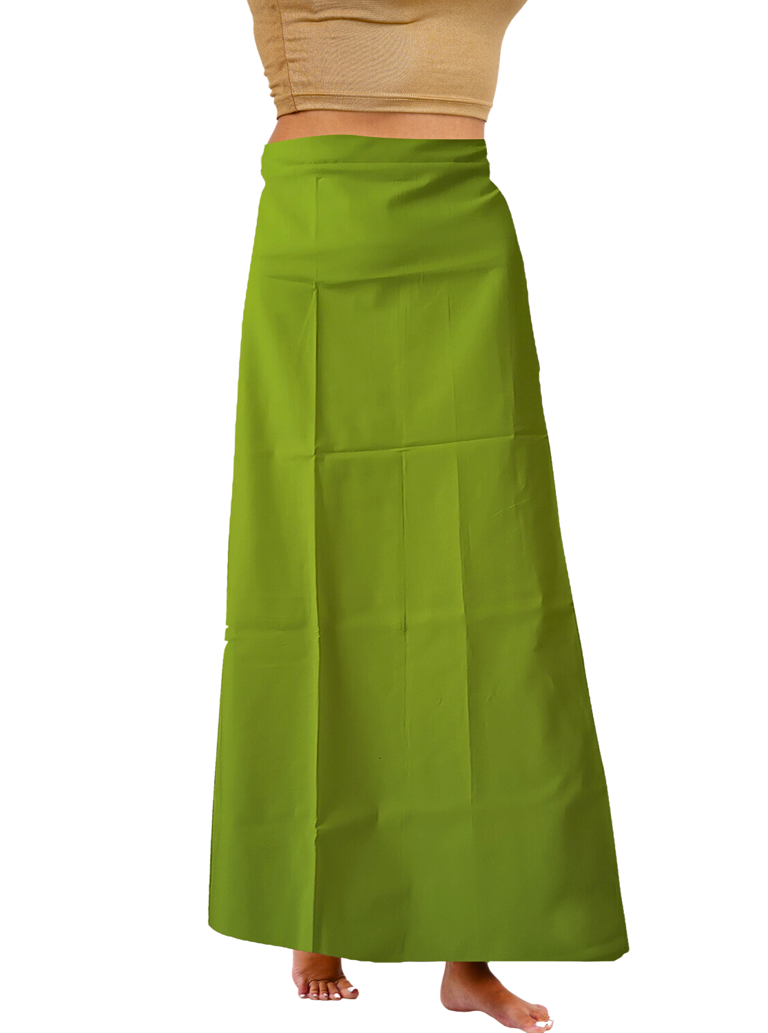 MANGAI Premium Elegant Cotton Petticoats - 6 Part | Matched Drawstring | Transitional & Comfortable, Multiple Colours | Premium Branded Women's Cotton Embroidery Petticoats (EGT-PC)