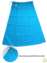 MANGAI Premium Superior Cotton Petticoats - 6 Part | Matched Drawstring | Transitional & Comfortable, Multiple Colours | Premium Branded Women's Cotton Embroidery Petticoats (SUP-PC)