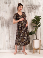 New Arrivals 4-IN-ONE MAXI Mom's Feeding & Casual Wear | Stylish Maxi Style | Invisible Feeding Zipper | Perfect Pre & Post Pregnancy Wear (MAXI 4-IN-ONE)