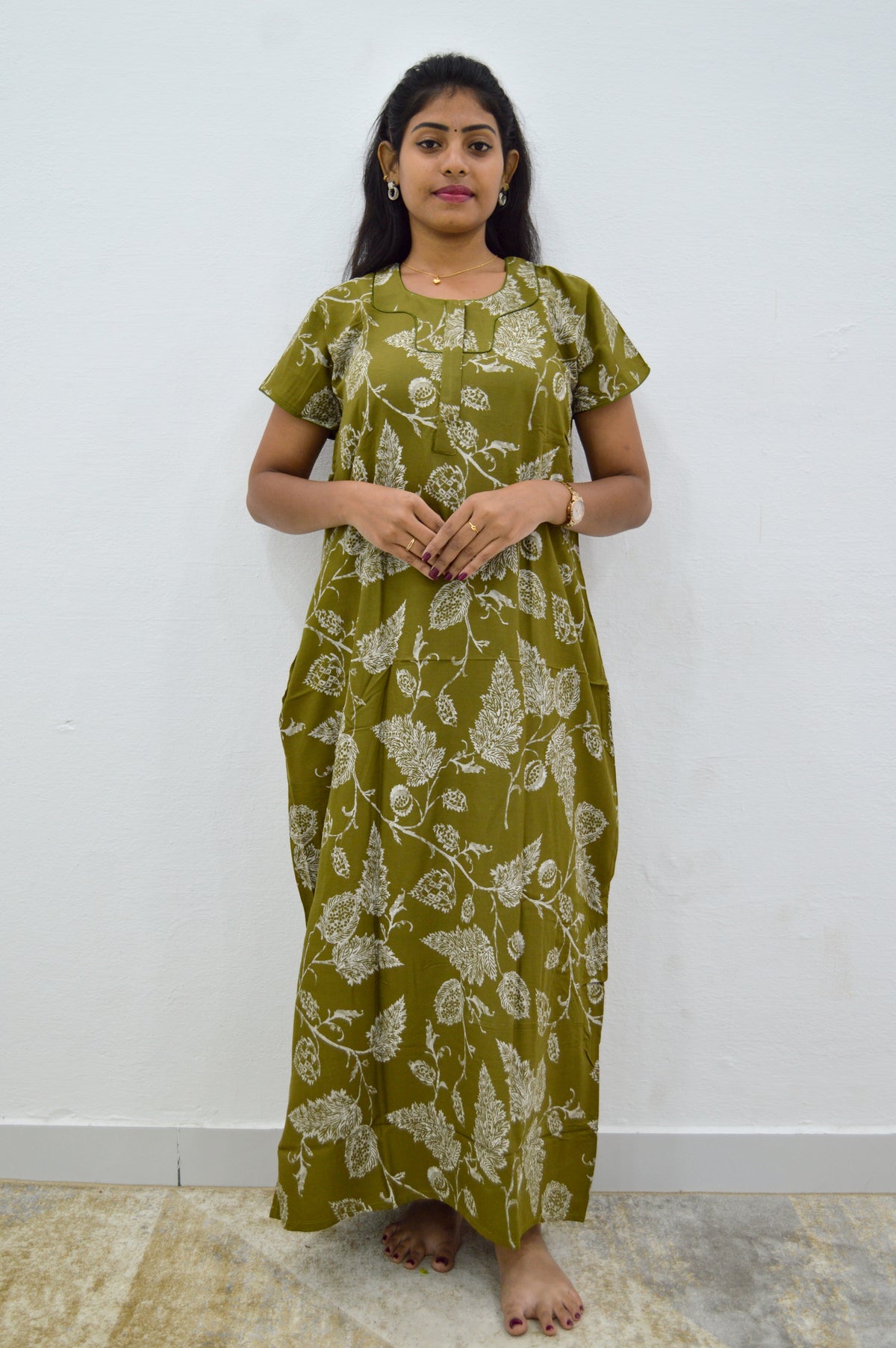 MANGAI Premium RAYON Printed Nighties- All Over Printed Stylish Nightwear for Stylish Women | Updated Design's (LDM)