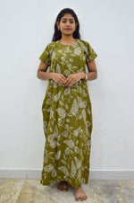 MANGAI Premium RAYON Printed Nighties- All Over Printed Stylish Nightwear for Stylish Women | Updated Design's (LDM)