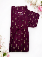 MANGAI Cotton Printed Pleated Model Half Sleeve 3XL Size Shrinkage Free Nighties (3PZ)