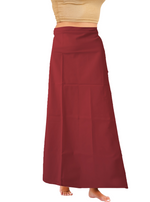 MANGAI Premium Elegant Cotton Petticoats - 6 Part | Matched Drawstring | Transitional & Comfortable, Multiple Colours | Premium Branded Women's Cotton Embroidery Petticoats (EGT-PC)