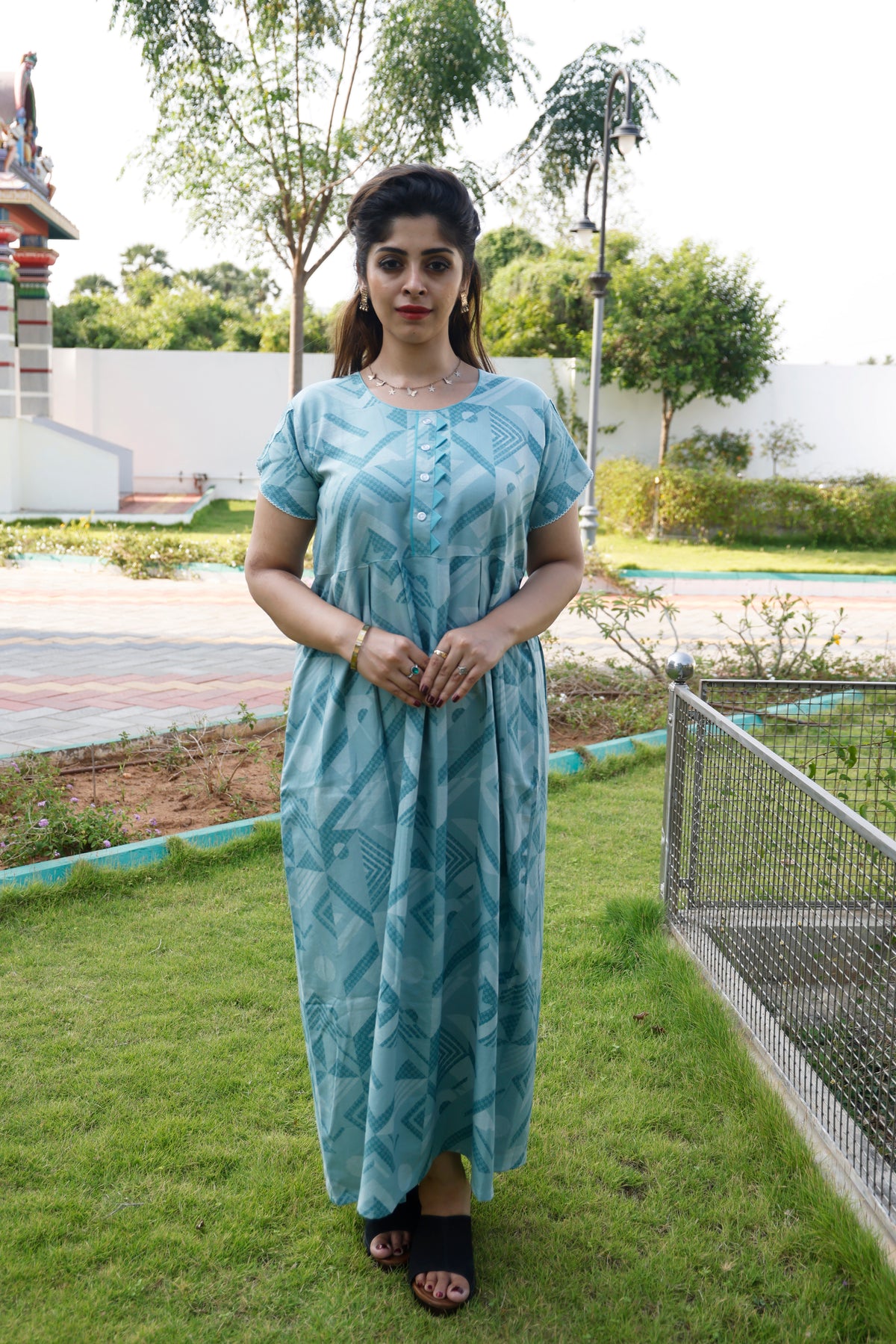Alpine KURTI Style Nighties| Beautiful Stylish KURTI Model | Half Sleeve | Without Zipper |Fancy Sleeve | Fresh Collection's for Stylish Women's MKA (H/S)