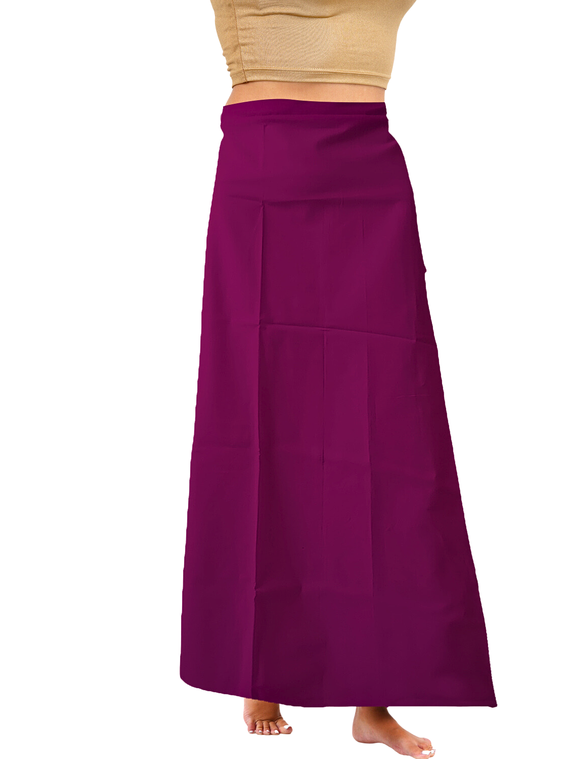 MANGAI Premium Superior Cotton Petticoats - 8 Part Embroidery Design | Matched Drawstring | Premium Quality (SPR-PC)