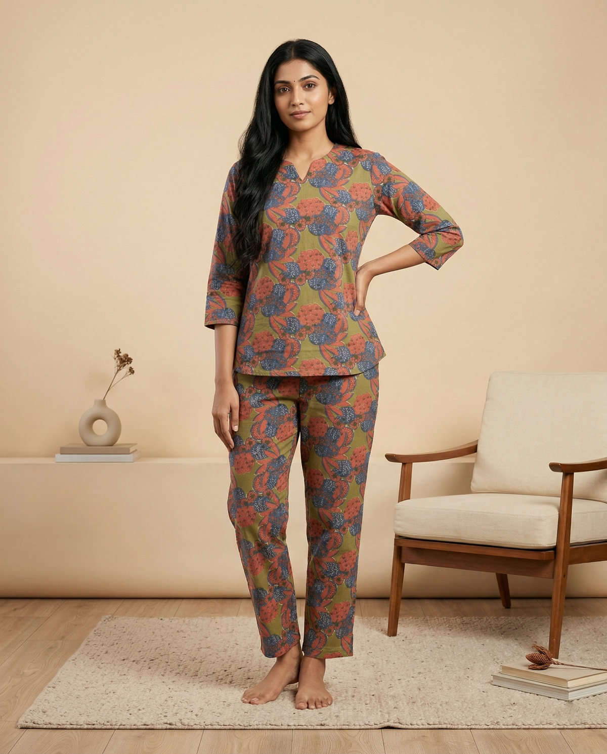 Premium Cotton Printed Night Suits
