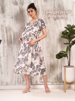 New Arrivals 4-IN-ONE MAXI Mom's Feeding & Casual Wear | Stylish Maxi Style | Invisible Feeding Zipper | Perfect Pre & Post Pregnancy Wear (MAXI 4-IN-ONE)