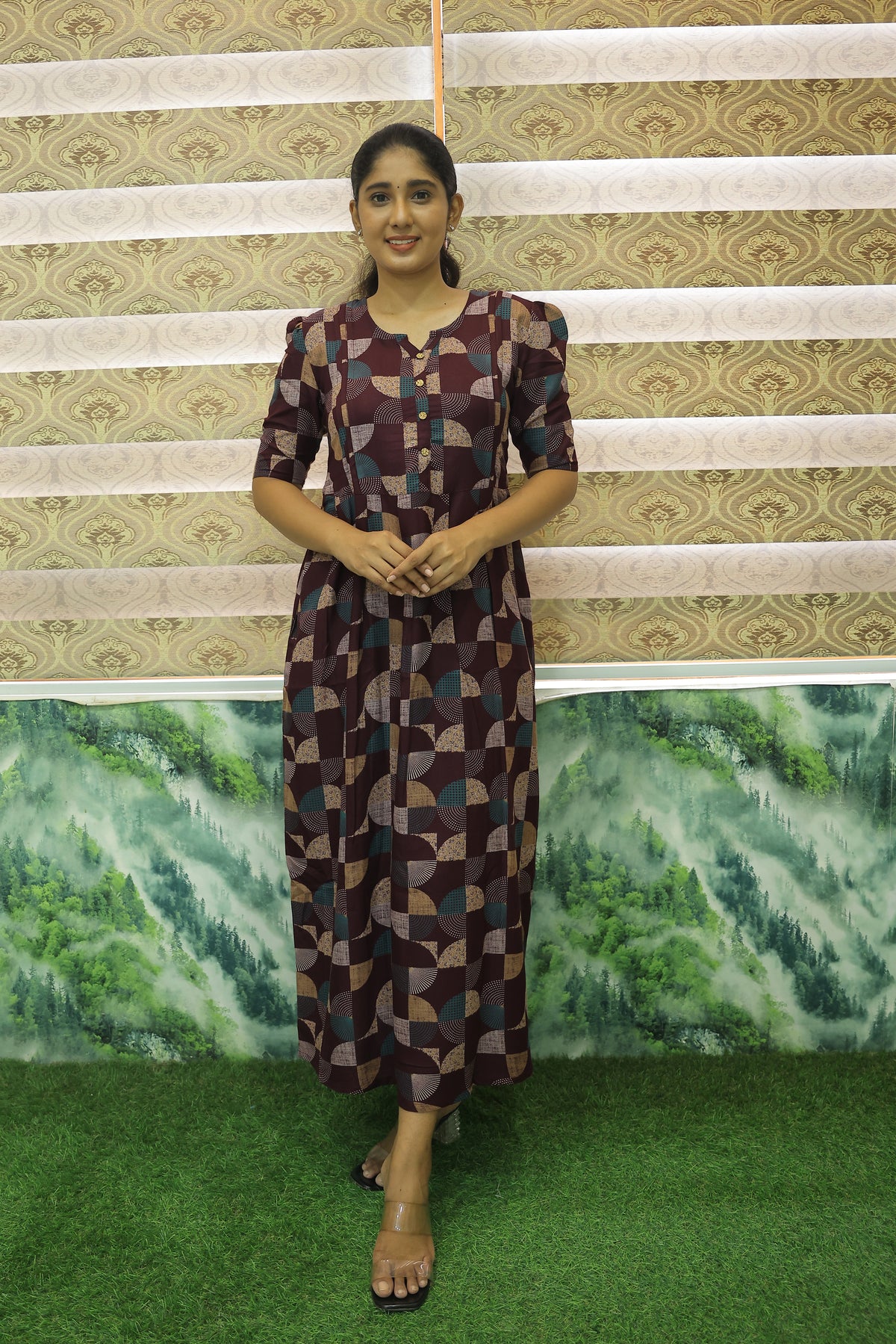 Alpine KURTI Style Nighties| Beautiful Stylish KURTI Model | Stylish Puff Sleeve | Zipless Model | Fresh Collection's for Stylish Women's MKA (H/S)