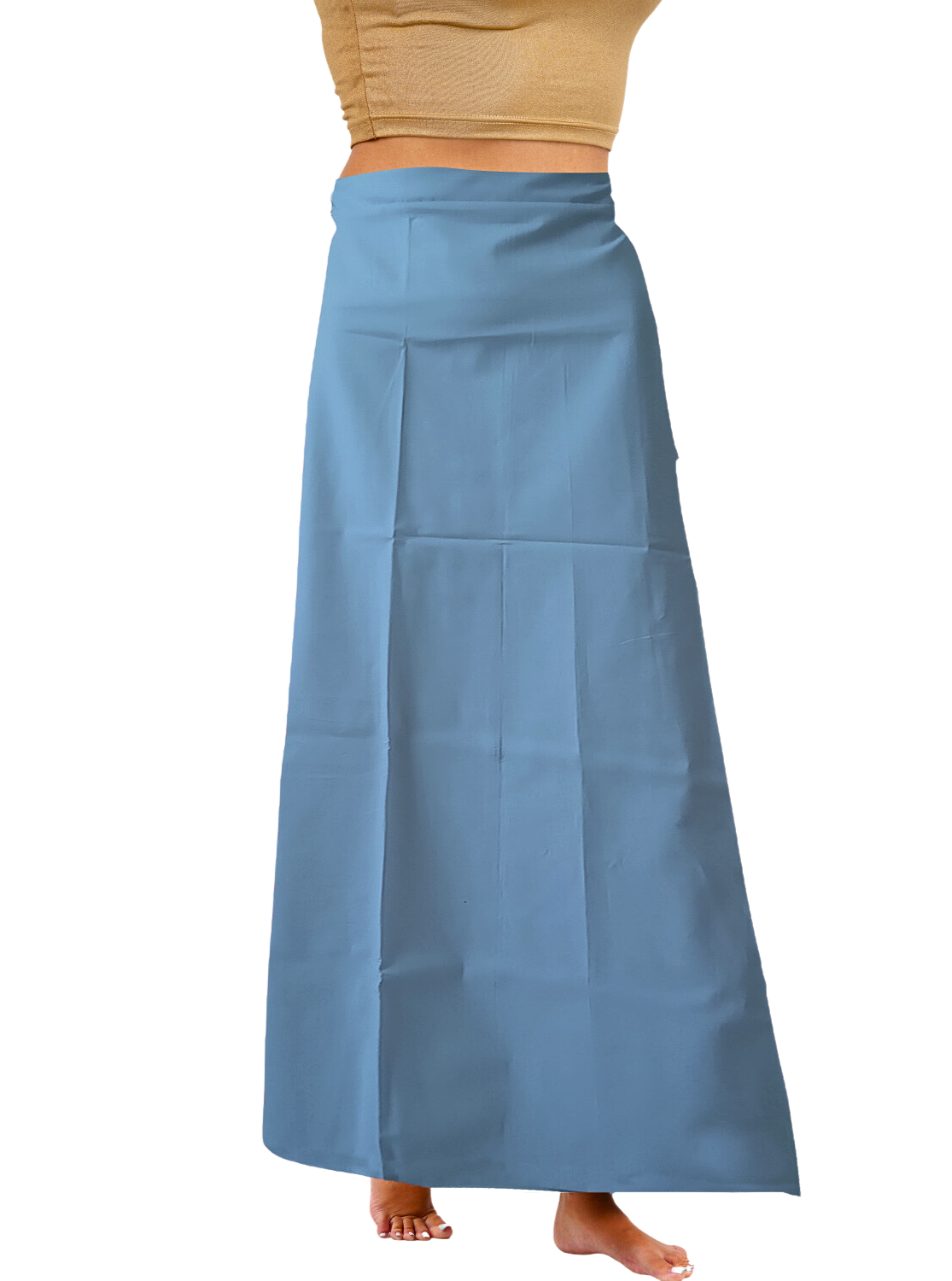 MANGAI Premium Elegant Cotton Petticoats - 6 Part | Matched Drawstring | Transitional & Comfortable, Multiple Colours | Premium Branded Women's Cotton Embroidery Petticoats (EGT-PC)