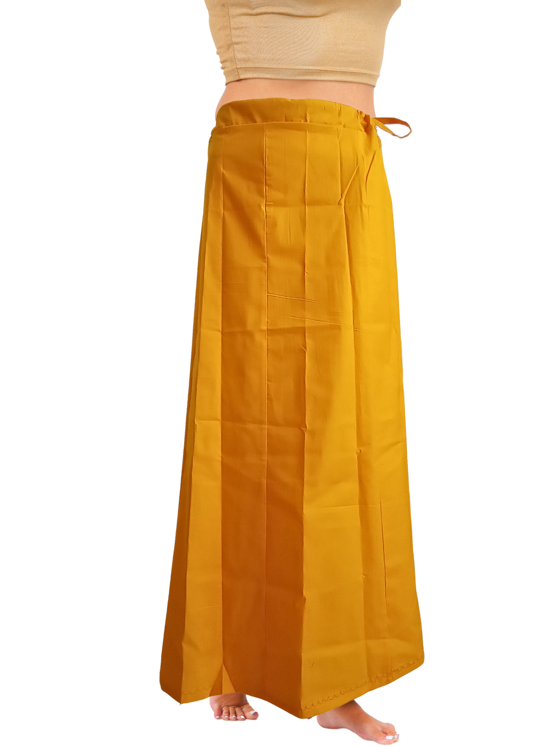 MANGAI Premium Elegant Cotton Petticoats - 7 Part | Matched Drawstring | Transitional & Comfortable, Multiple Colours | Premium Branded Women's Cotton Embroidery Petticoats (EGT-PC)