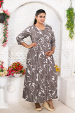 Soft Rayon4-IN-ONE Mom's Feeding & Casual Wear| Pre & Post Maternity Wear | Fancy Long Frock | Best Choice for Pregnancy Women (FIO-F)